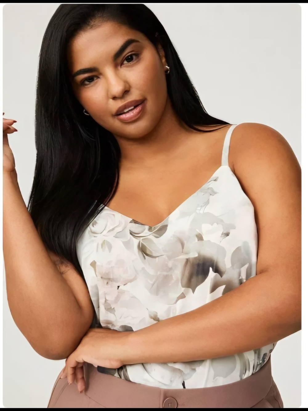torrid White Floral Sophie Cami